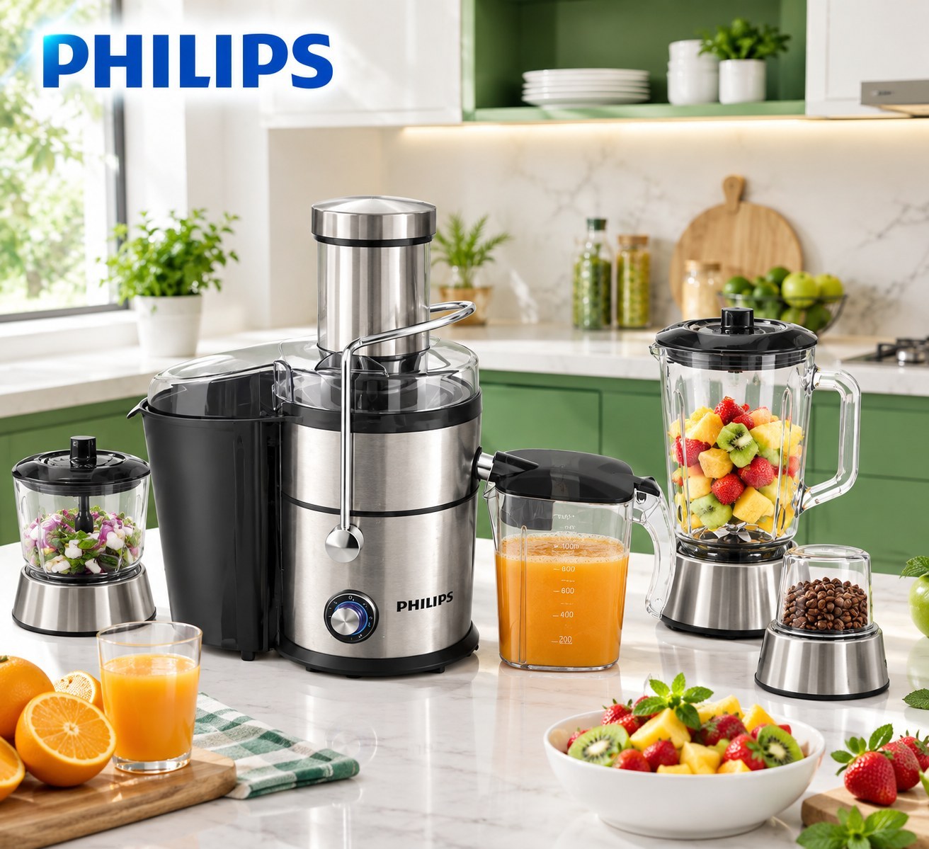 خرید آبمیوه گیری چهار کاره فیلیپس PH2024 | 2400 وات