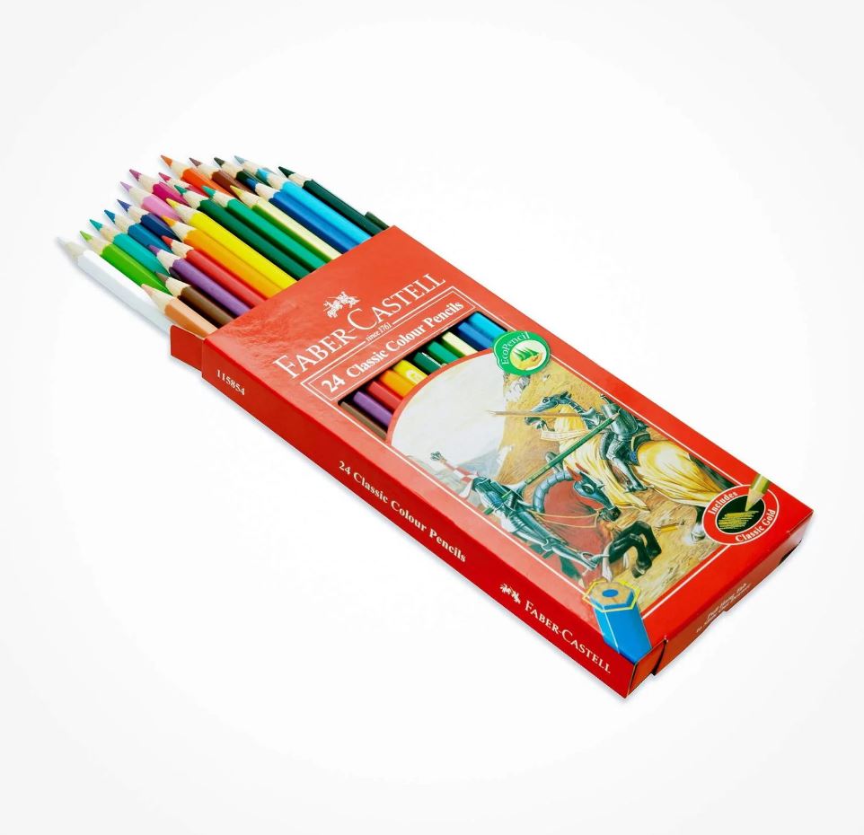 مداد رنگی 24 تایی فابر کاستل اصل اندونزی